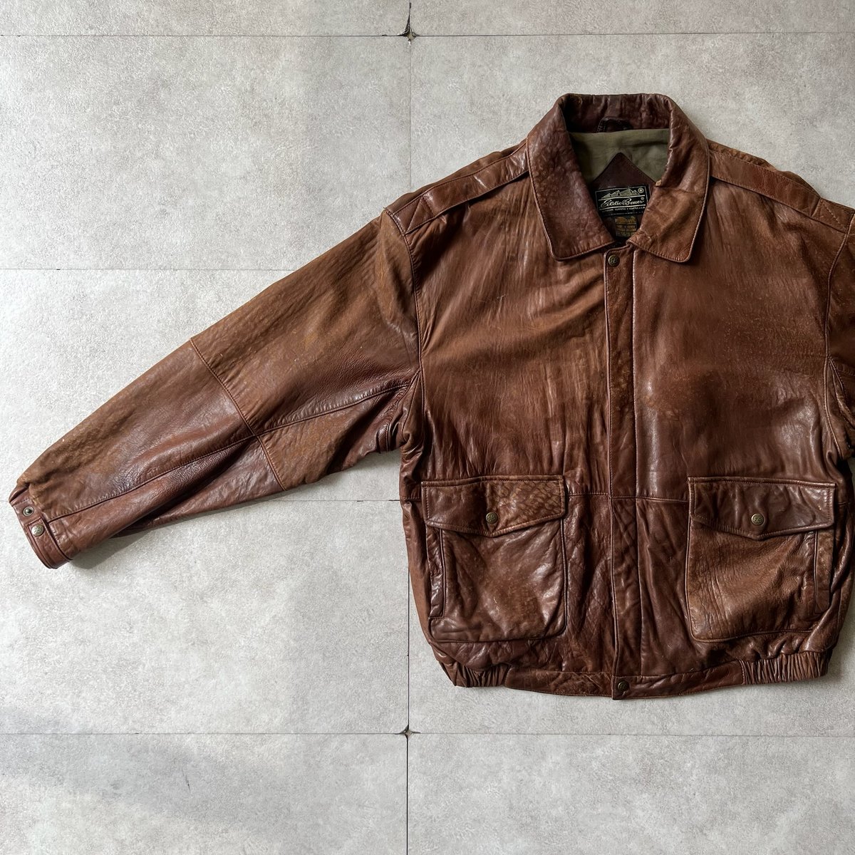 80s　エディバウアー　A-2型　レザージャケット 80s Eddie Bauer A-2 type leather jacket | sui &