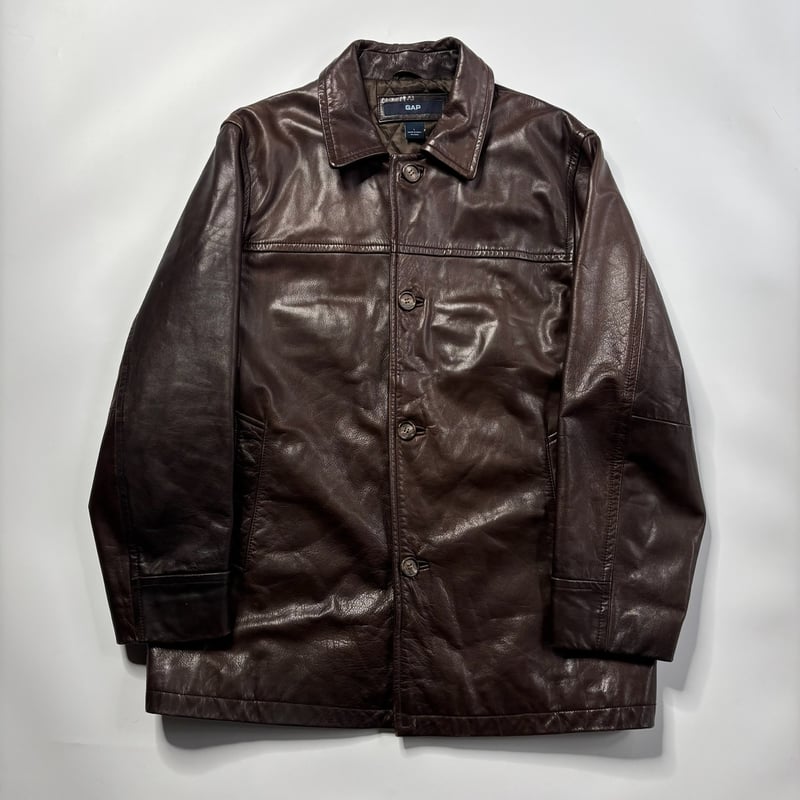 90's GAP leather car coat | sui & shara
