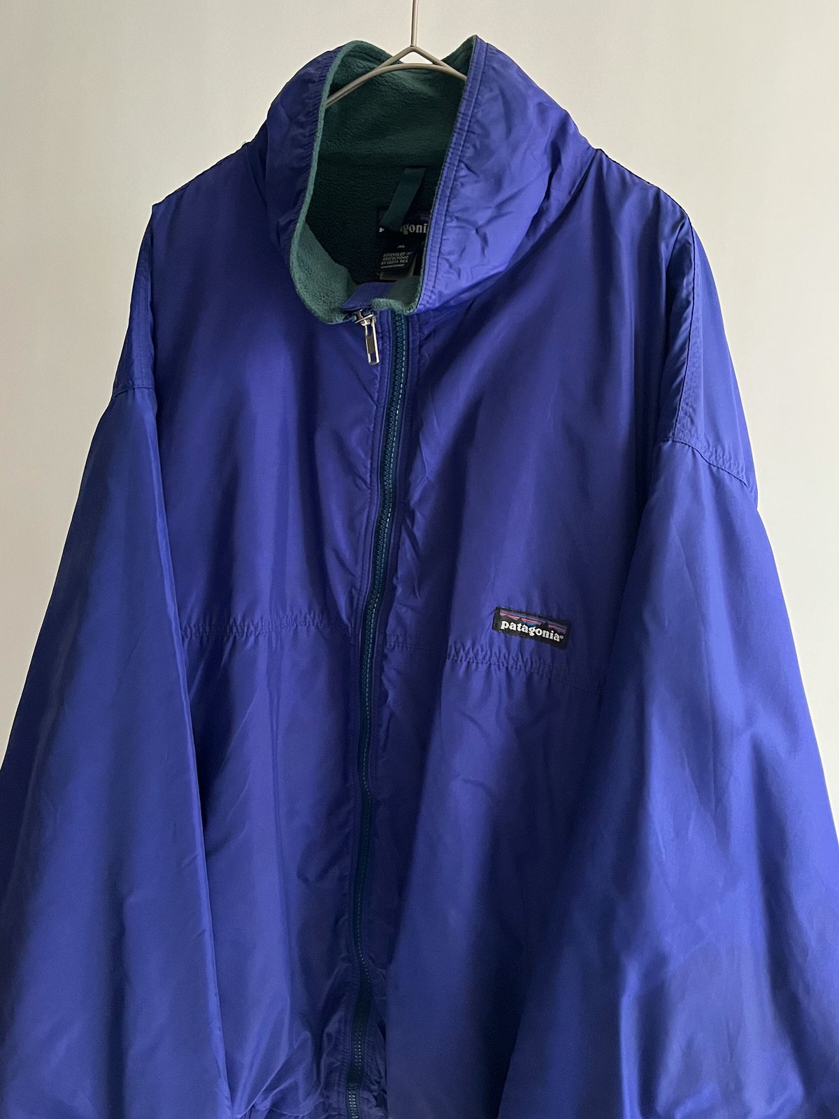 90s Patagonia VelocityShell ブルーナイロンジャケット 90s patagoniaパタゴニア ベロシティ シェル ナイロンジャケット