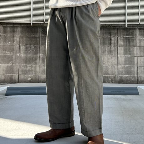 90's~ Polo Ralph Lauren glen plaid cotton slacks
