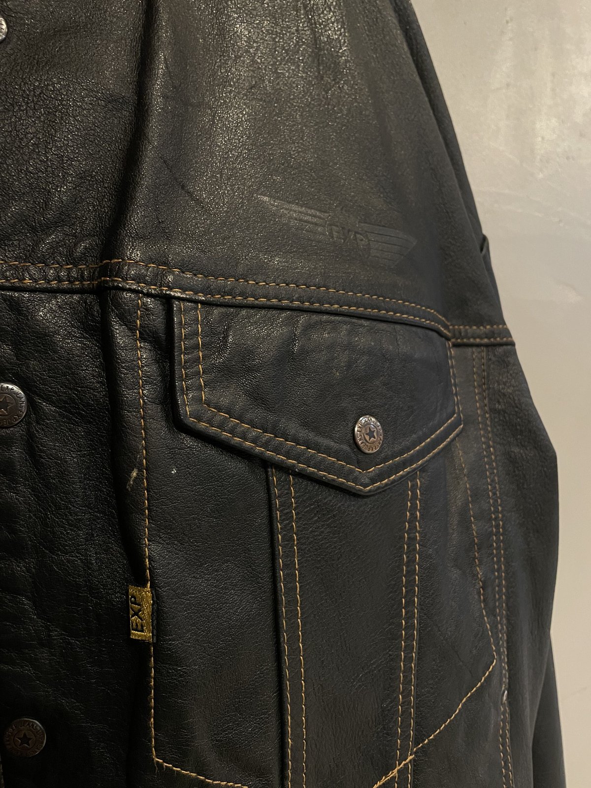 ☆高級モデル☆90'sヴィンテージ ✈︎レザーロングコート2XL ユニセックス