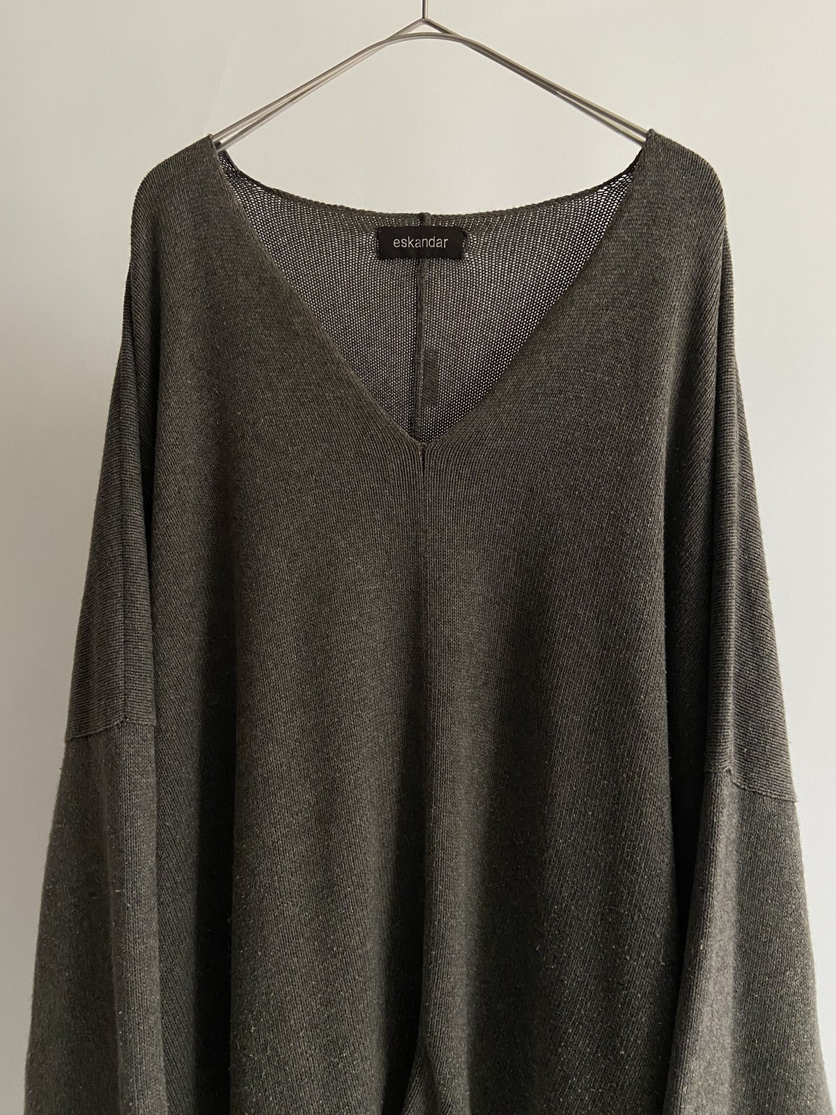 00s eskander cotton/cashmere/silk draped silhou