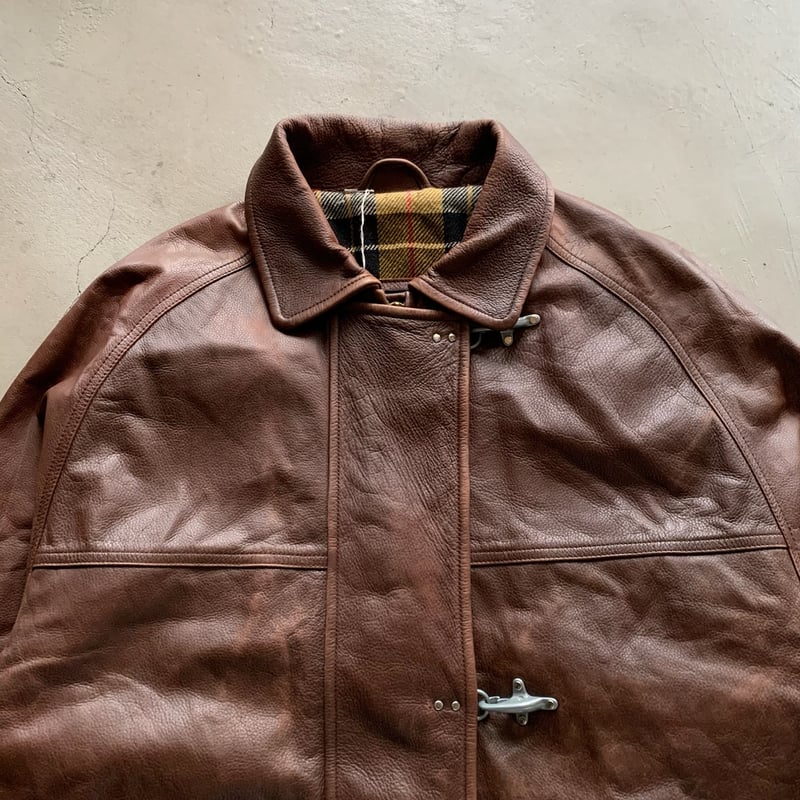 90s Fay leather fire man jacket | sui & shara 90s Fay leather fire man jacket | sui & shara