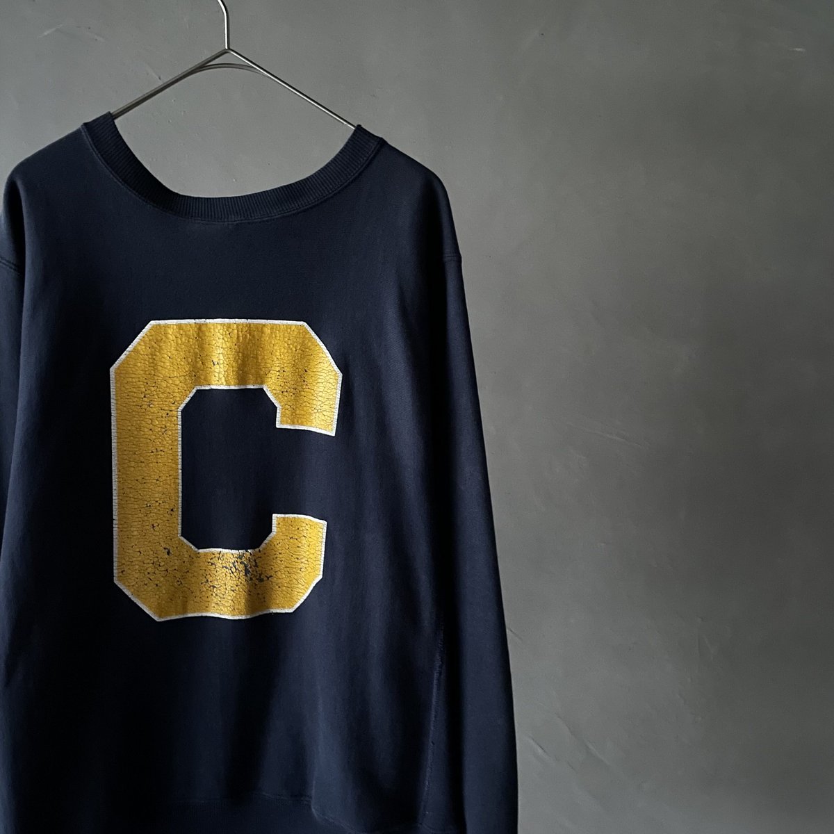 90s USA製 チャンピオン カリフォルニア リバースウィーブ ネイビー 両面 90s Champion リバースウィーブ reverse weave 目無し 紺色 USA製