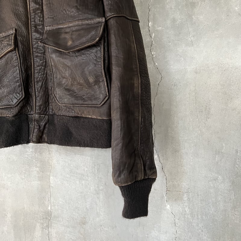 70s Schott A-2 type leather jacket | sui & shara