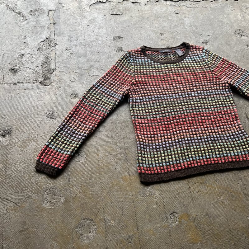 90s Claiborne クレイボーン デザインニット 柄ニット 古着 USA 90s Claiborne クレイボーン デザインニット 柄ニット 古着 USA
