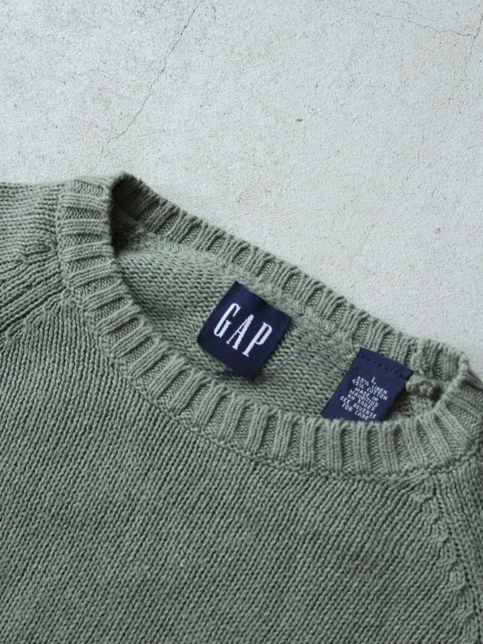 1990's \"OLD GAP\" Cotton Cardigan 茄子紺 1990's 