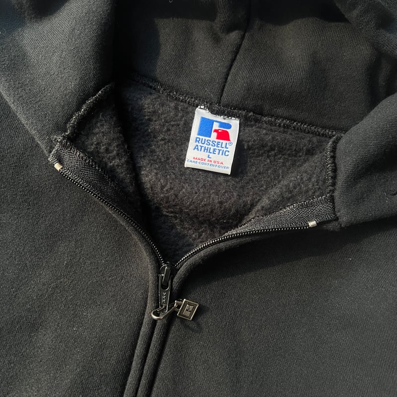 90s Russell USA製 zip hoodie 無地 90s USA製 RUSSELLラッセル 無地 スウェット ジップパーカー 濃赤 XL