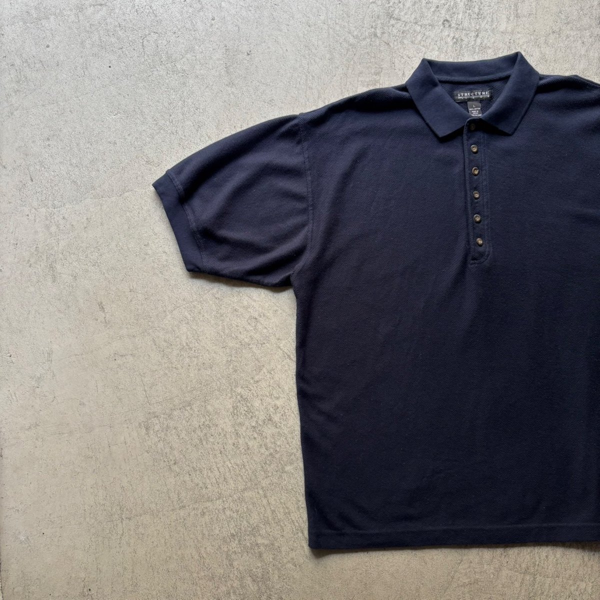 90s Structure cotton polo shirt | sui & shara