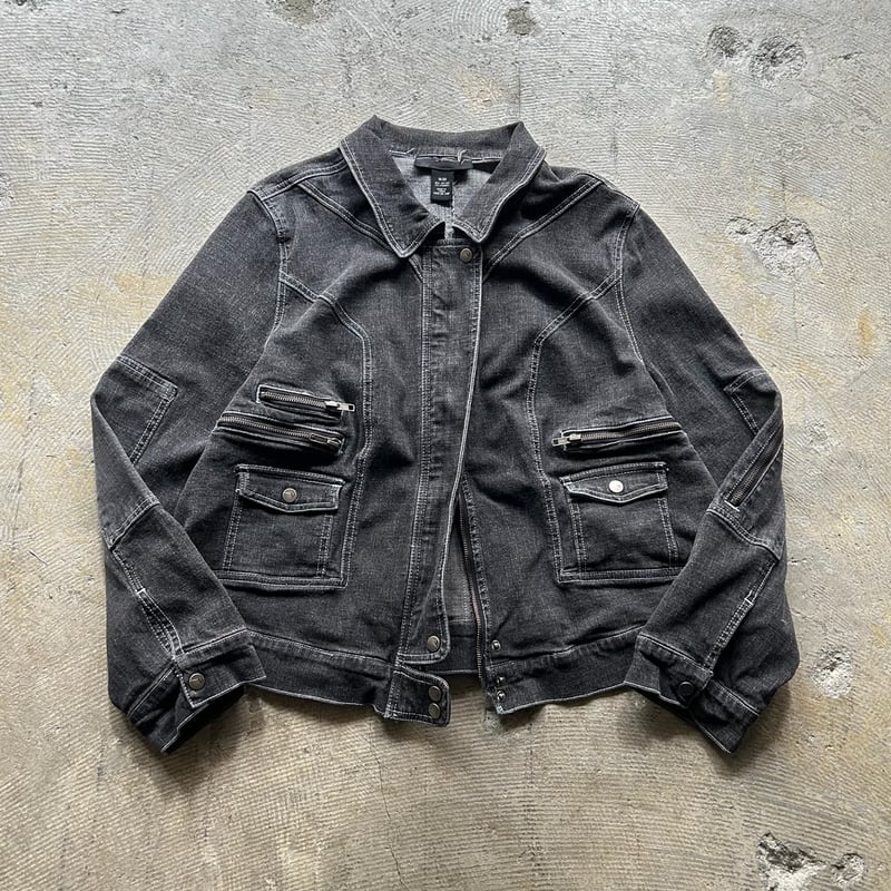 90's zip design denim jacket | sui & shara