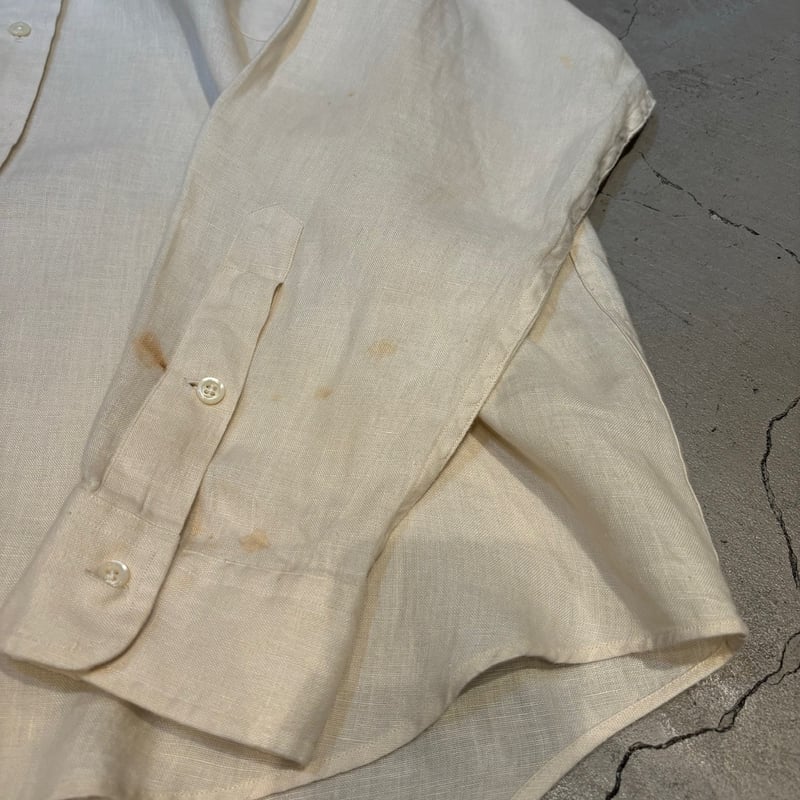 90s Ralph lauren linen work shirt “WHITFIELD” |