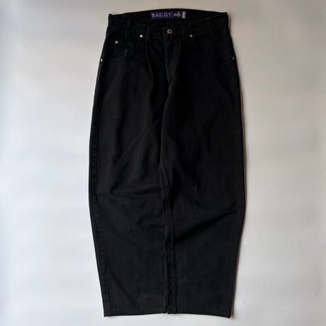 黒 90s 00s リーバイス シルバータブ コットン パンツ W34 カナダ製 90s USA製 Levi'sリーバイス silverTabシルバータブ LOOSE ブラック