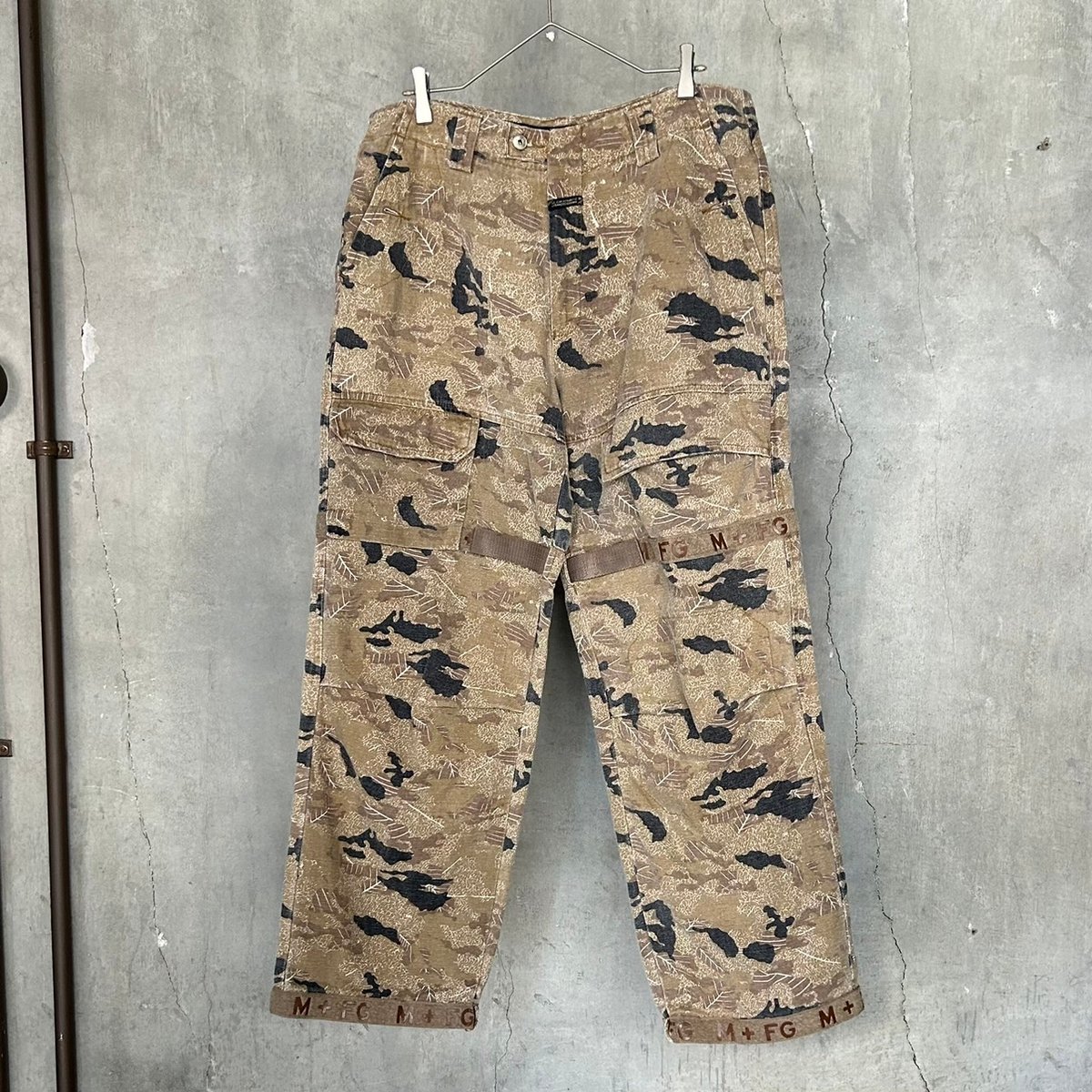 ジルボー　迷彩　シャトルパンツ　w32　カモパン　パラシュート　マリテフランソワ Marithe Francois Girbaud Camouflage Shuttle Pan
