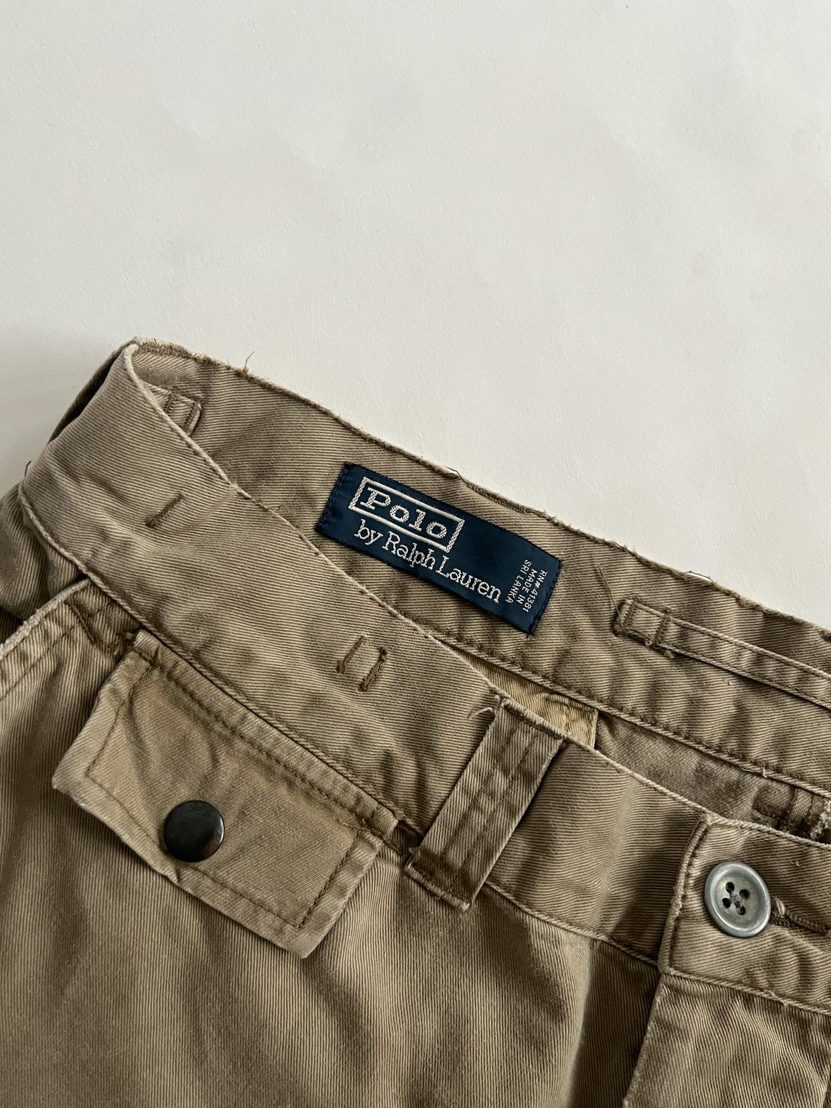 90s Ralph lauren M-47 type cotton cargo pants |