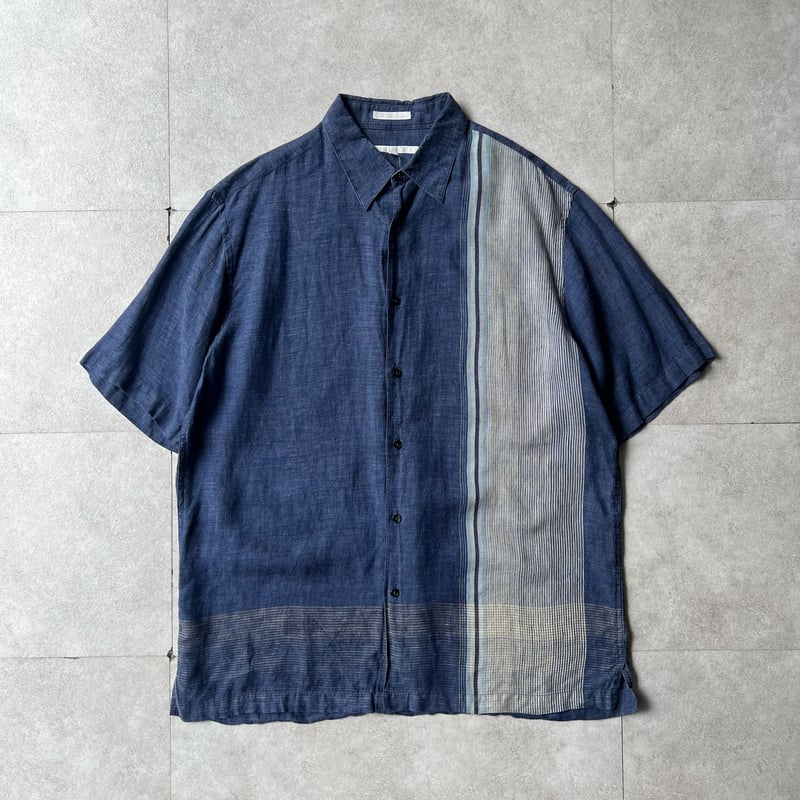 90s ペリーエリス　リネンシャツ　ストライプ 90s ペリーエリス リネンシャツ ストライプ PERRY ELLIS
