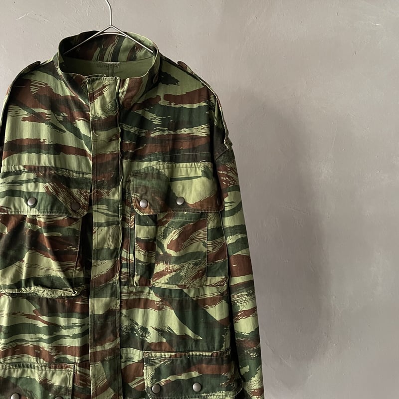8*様 【激レア】入手困難　フランス　軍幕　リザードカモ　パップテント　ハーフ 50~60s French army lizard camo paratrooper jack