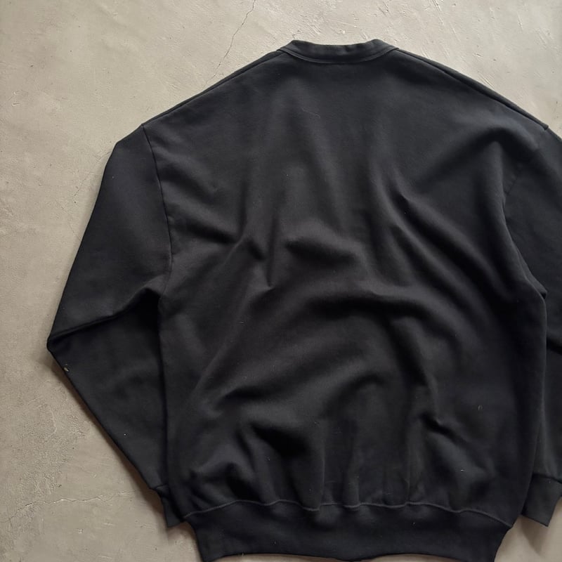 90s Jerzees sweat cardigan “Black” | sui & shara