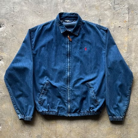 80s〜 Ralph Lauren denim harrington jacket