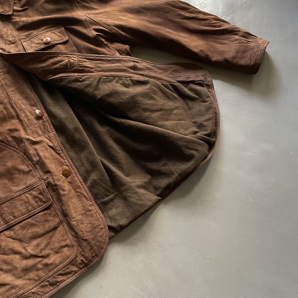 80s Banana republic nubuck leather hunting jack