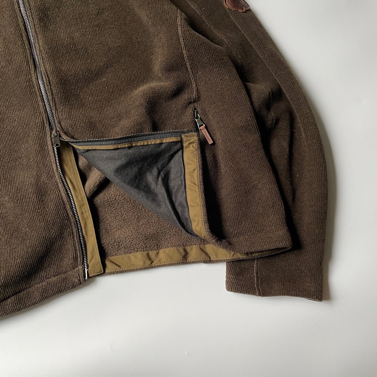 90s Ralph Lauren double zip fleece jacket | su
