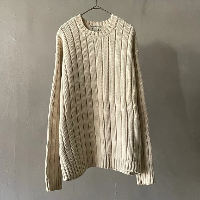 90s Banana republic cotton knit sweater｜バナナリパブリック