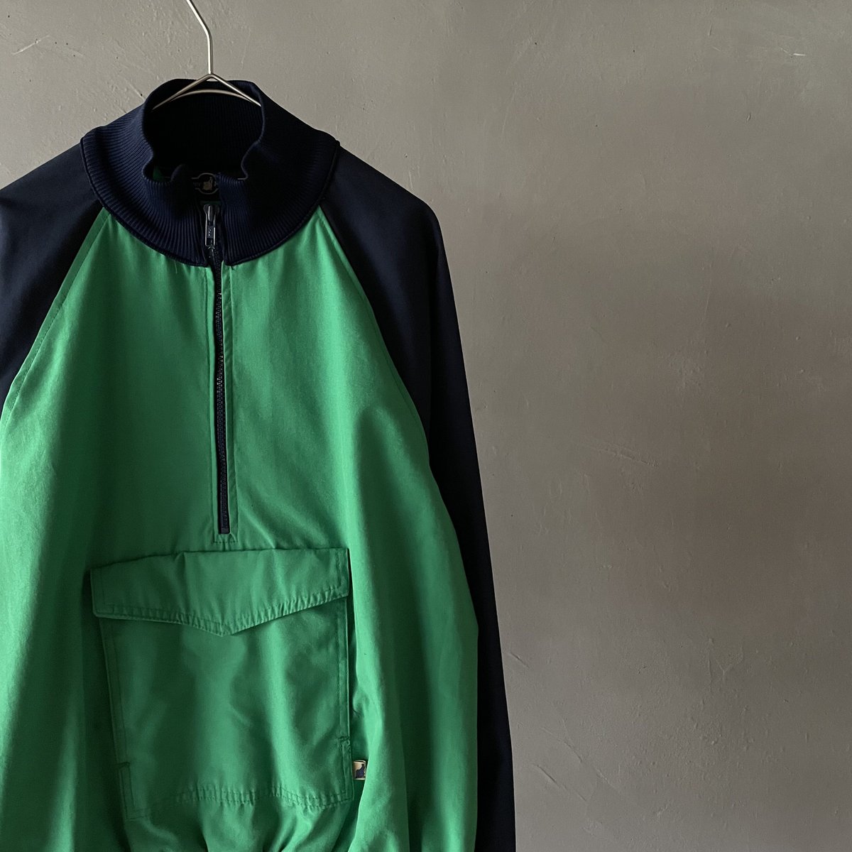 80s Mother karens cotton nylon half zip ski pul