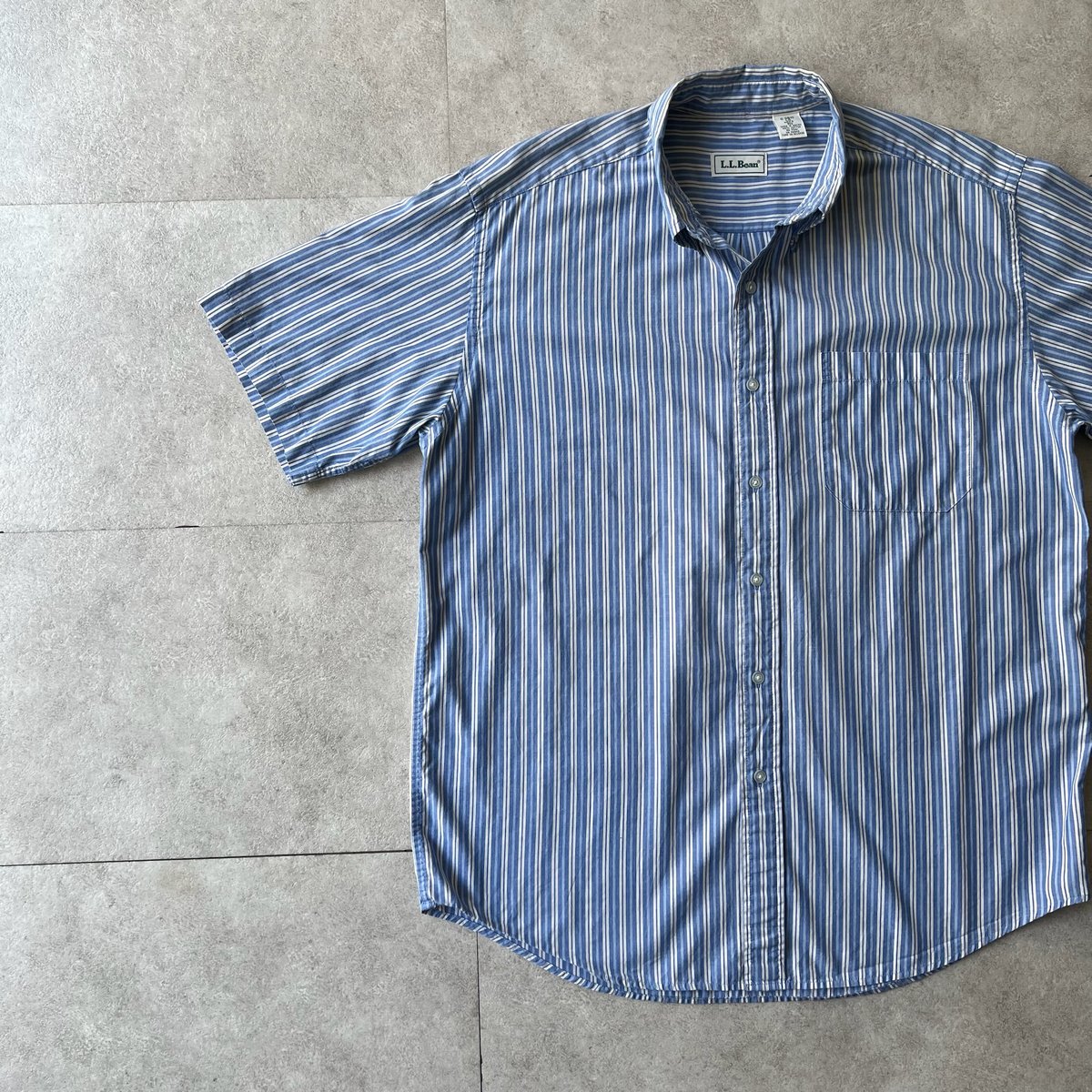 80s L.L.Bean s/s stripe shirt | sui & shara