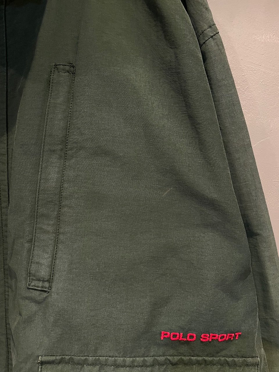 90s Polo sport cotton nylon baggys jacket | su