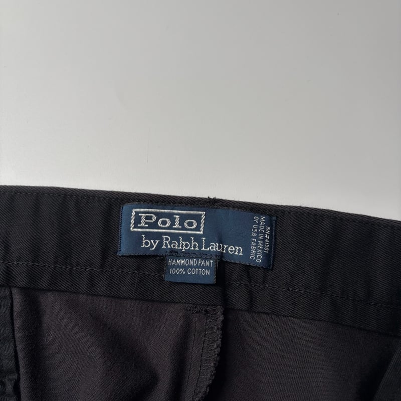 Polo by Ralph Lauren Hammond Pant ブラック 90s Ralph Lauren “HAMMOND