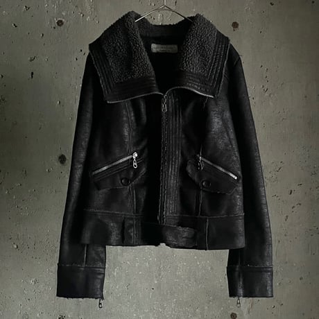 C&A  clock house  fake suède riders jacket