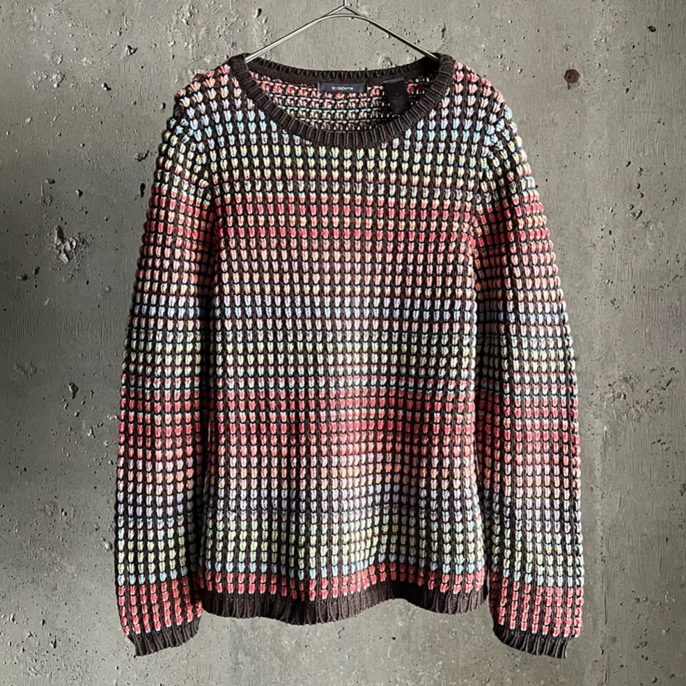 古着 リズクレイボーン Liz Claiborne HAND KNIT ハンドニット ケーブル編み アクリルニットセーター レディースL相当  /eaa524274 古着 リズクレイボーン Liz Claiborne HAND KNIT ハンドニット
