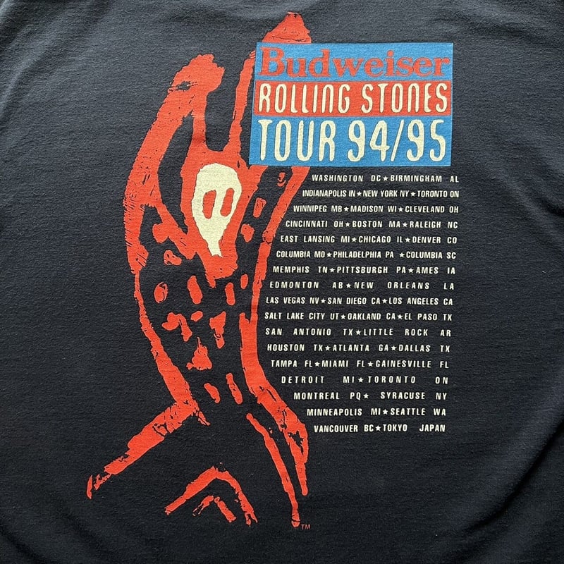 90s Rolling Stones VOODOO LOUNGE tour print tee...