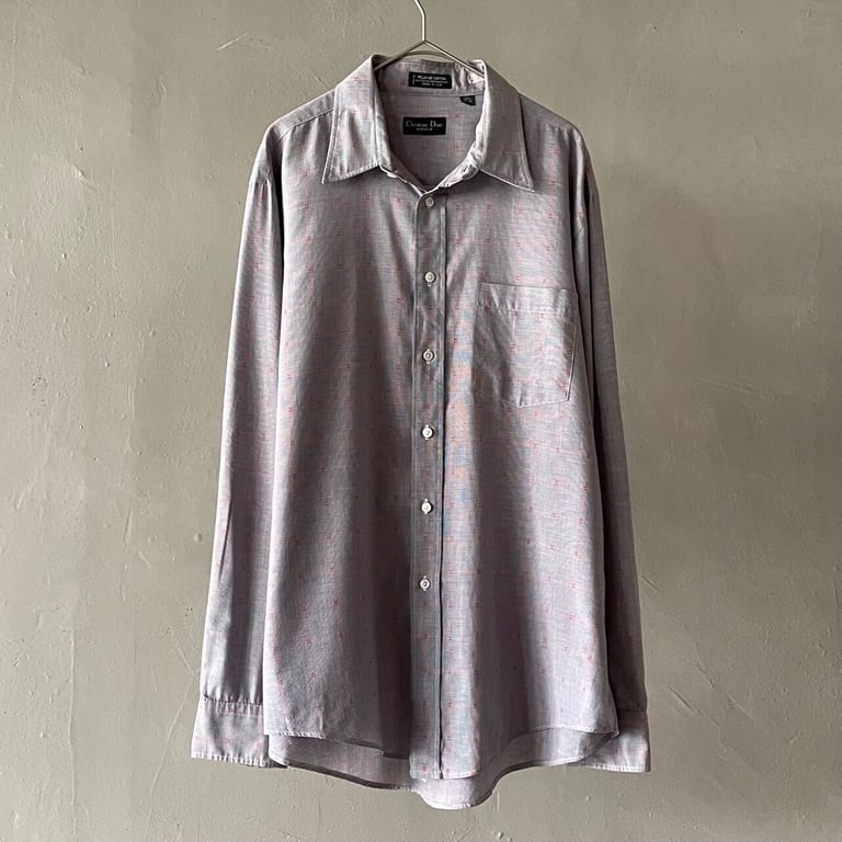 90s Christian dior plaid shirt｜クリスチャンディオール