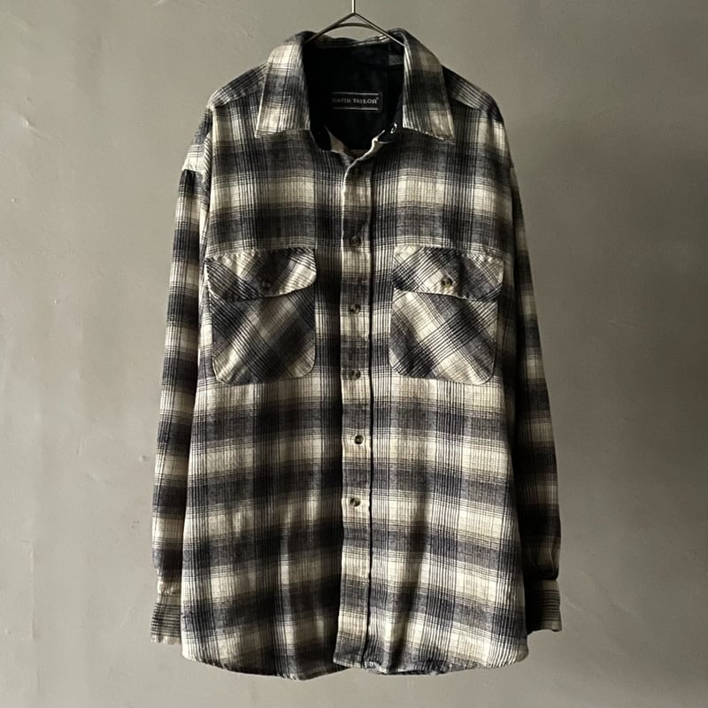 90s David Taylor ombre check acryl shirt | sui 