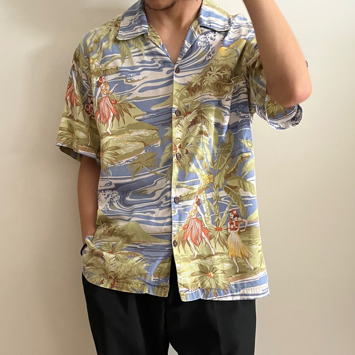 Patagonia Hawaii アロハシャツ 90s PATAGONIA パタゴニア アロハシャツ ハワイアンシャツ L