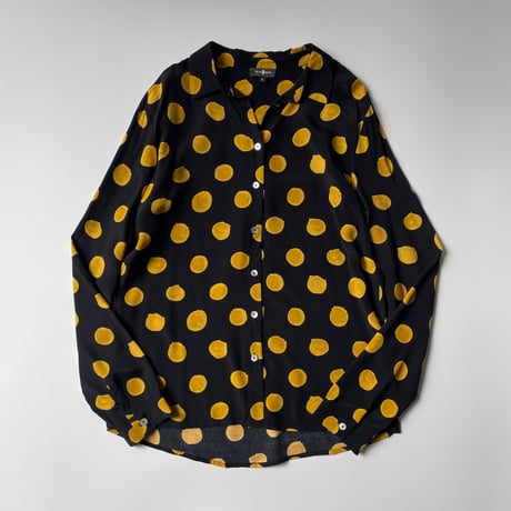dot pattern L/S shirt