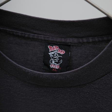 90s Bad boy faded both sides print T-shirt
