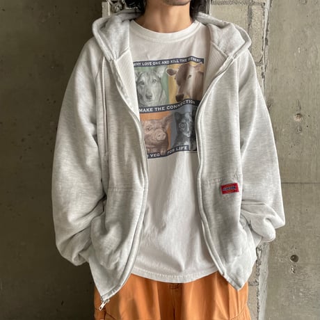 ダブルジップ レイヤードフーディー CREARE -LINO- パーカー 「ユニセックス」ダブルジップ