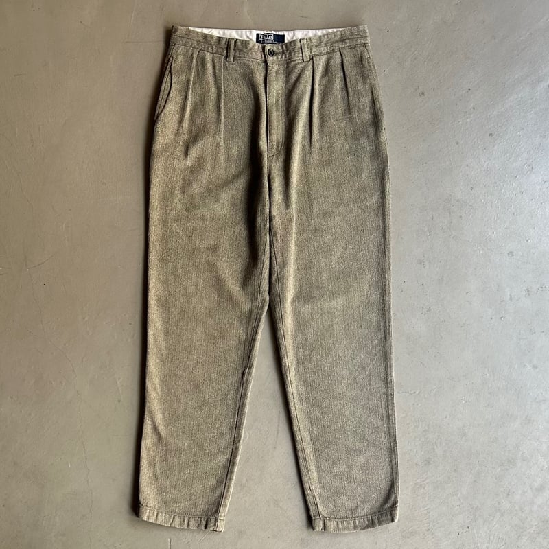パンツ 90s- polo ralph herringbone silk slacks パンツ 90s- polo ralph herringbone silk slacks Polo Ralph
