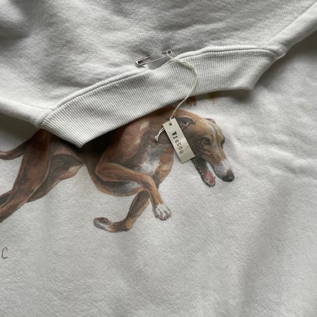 90s FRUITS OF THE LOOM dog print sweat