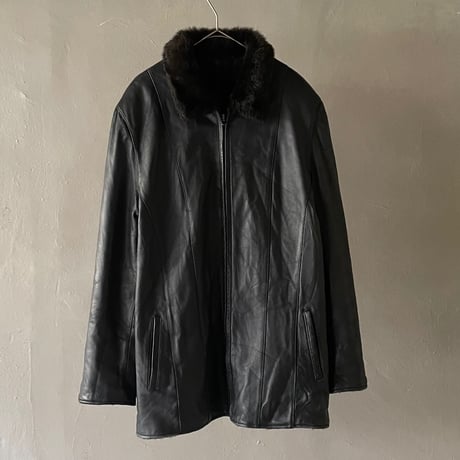 ANDREW MARC NEW YORK ラムレザー 羊革 ジャケット