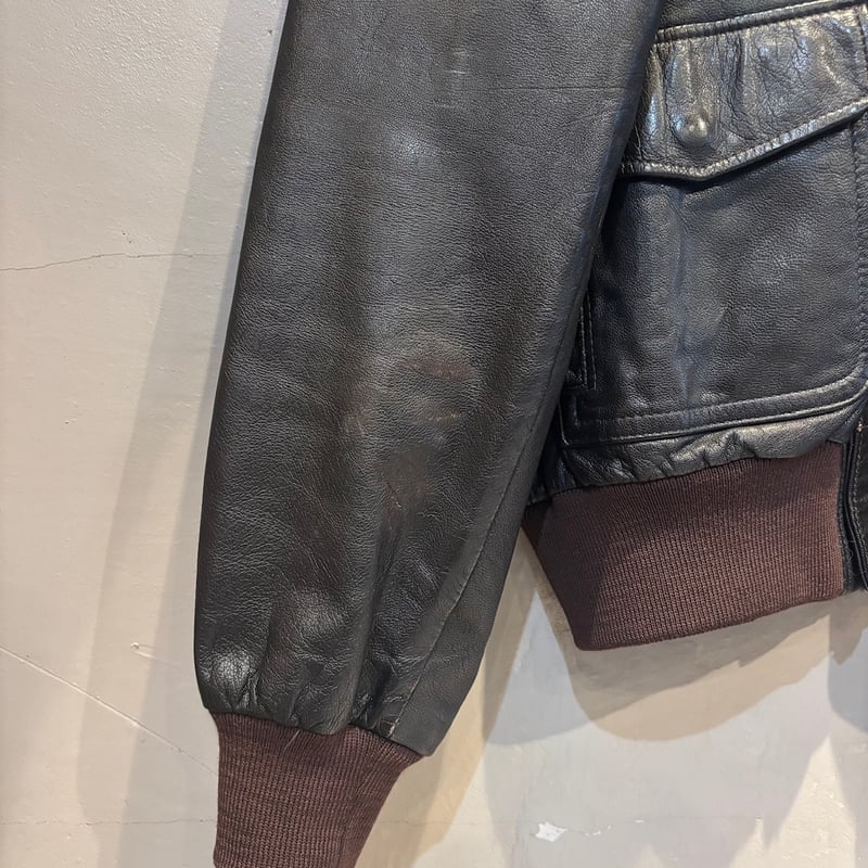 80s Eddie bauer A-2 type leather jacket “44 LO