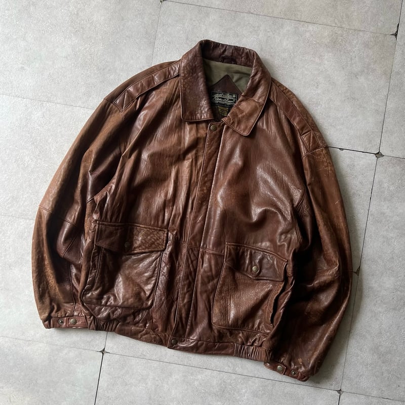 80s Eddie Bauer A-2 type leather jacket | sui &