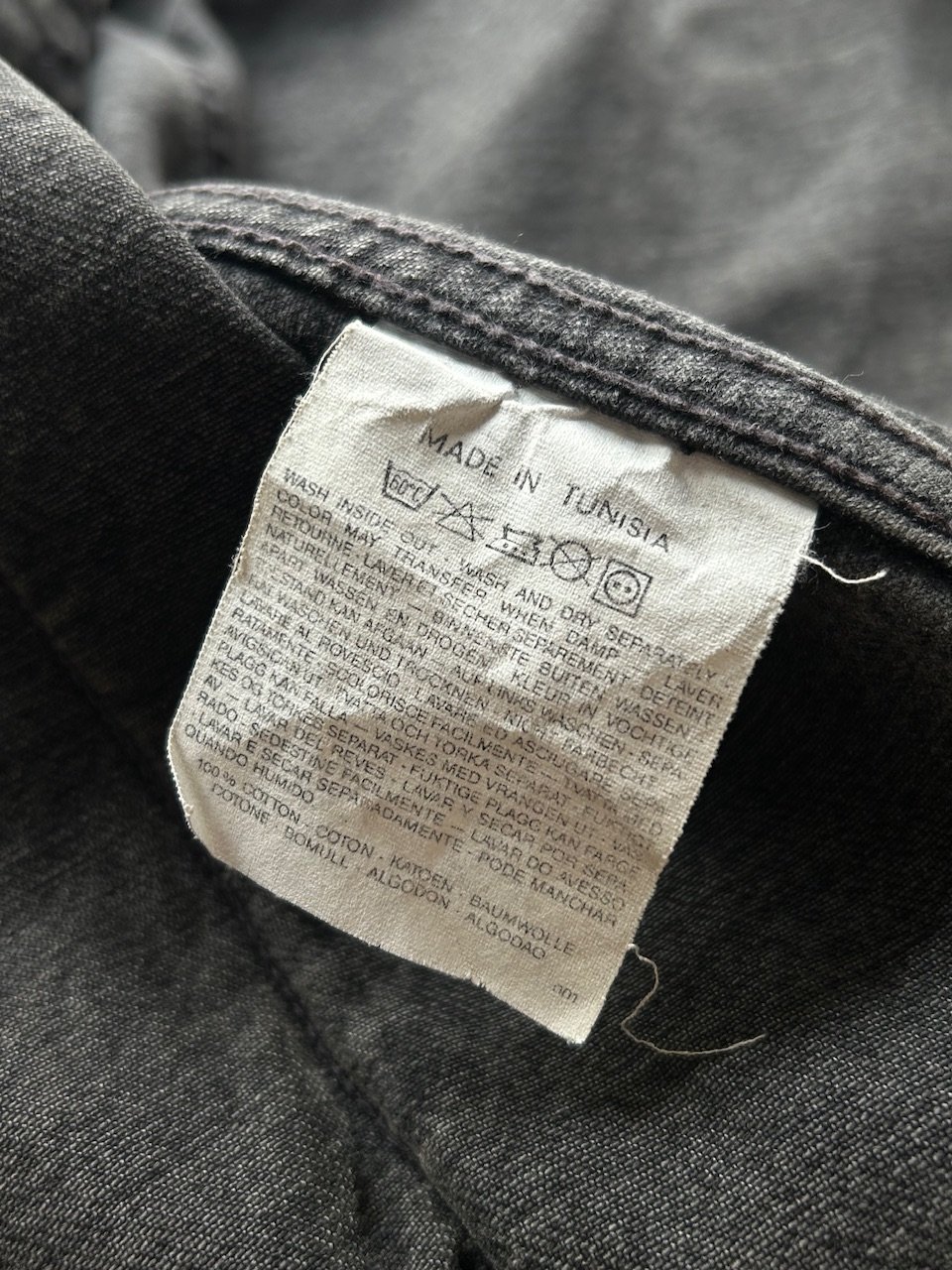 90s ユーロLevi's 先染めデニムジャケット 70503 90s Levi's 70503 black denim jacket made in TUN