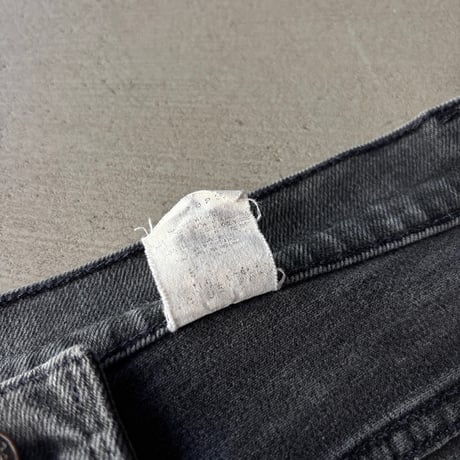 90s Levi’s 505 stretch yarn-dyed black denim pants