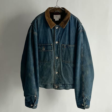 90s Polo ralph lauren short length coverall design denim jacket