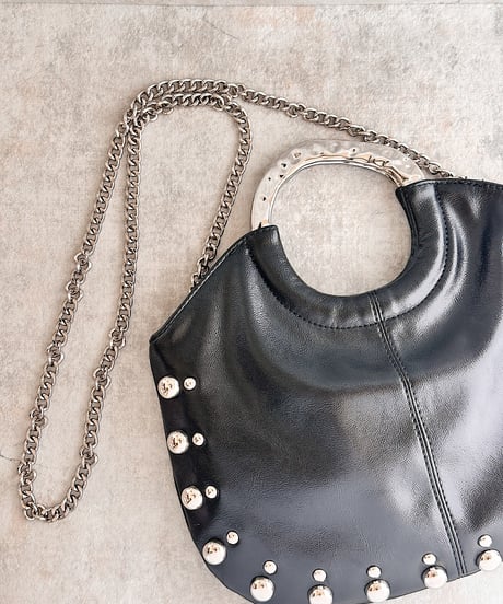 silver ring handle bag C701