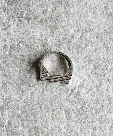 lattice signet ring B407