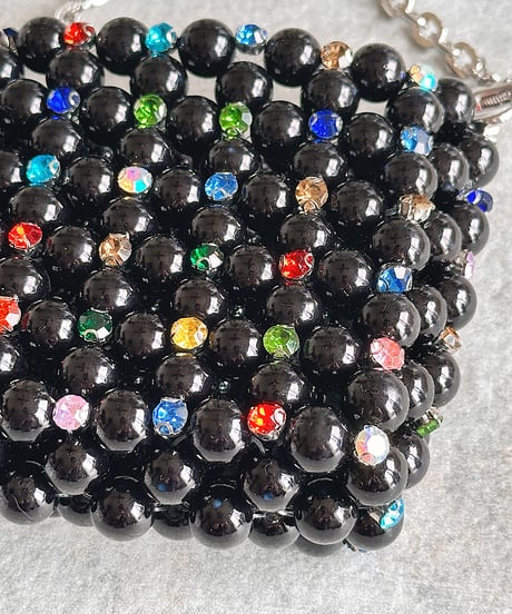 jewel beaded mini bag C703