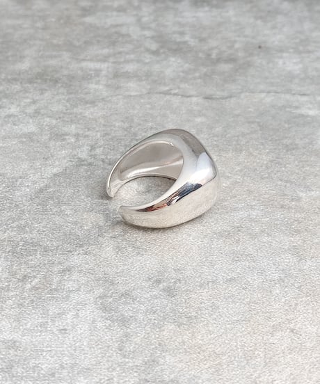 square silver ring J211